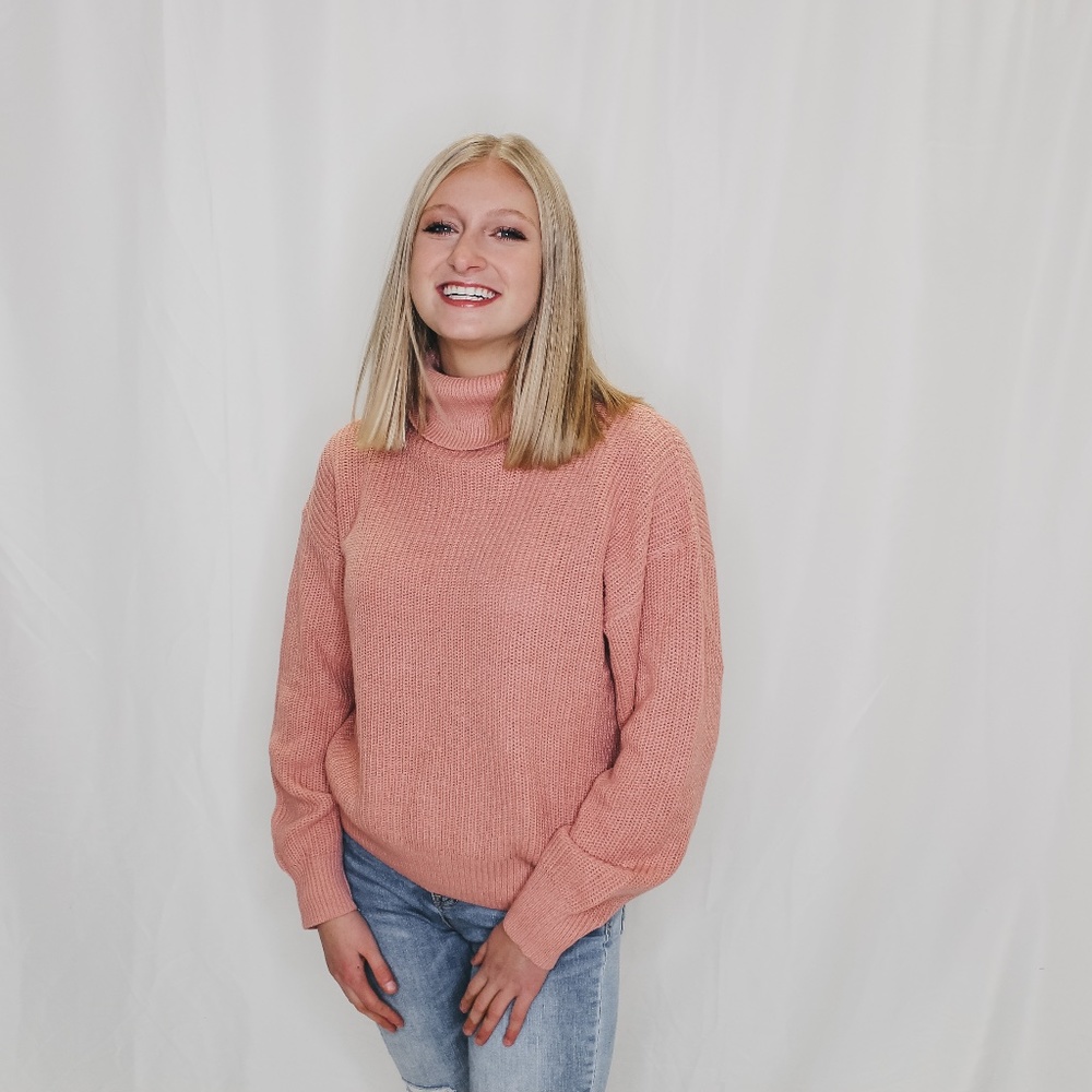 MAUVE TURTLENECK NWT